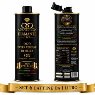 Olio EVO 100% Italiano 2025/26 – Set 6 Lattine da 1 Litro